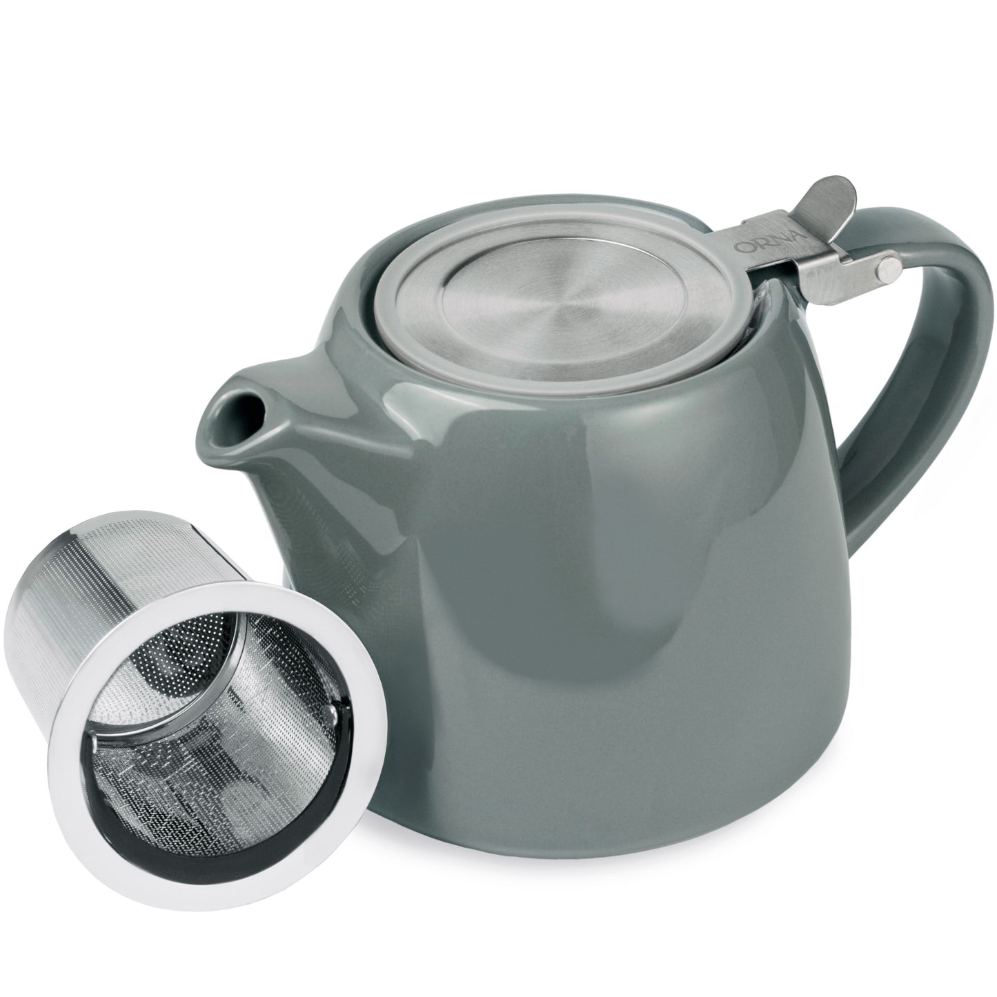 
                  
                    ORNA Ceramic Teapot with Infuser, 550ml — Grey
                  
                