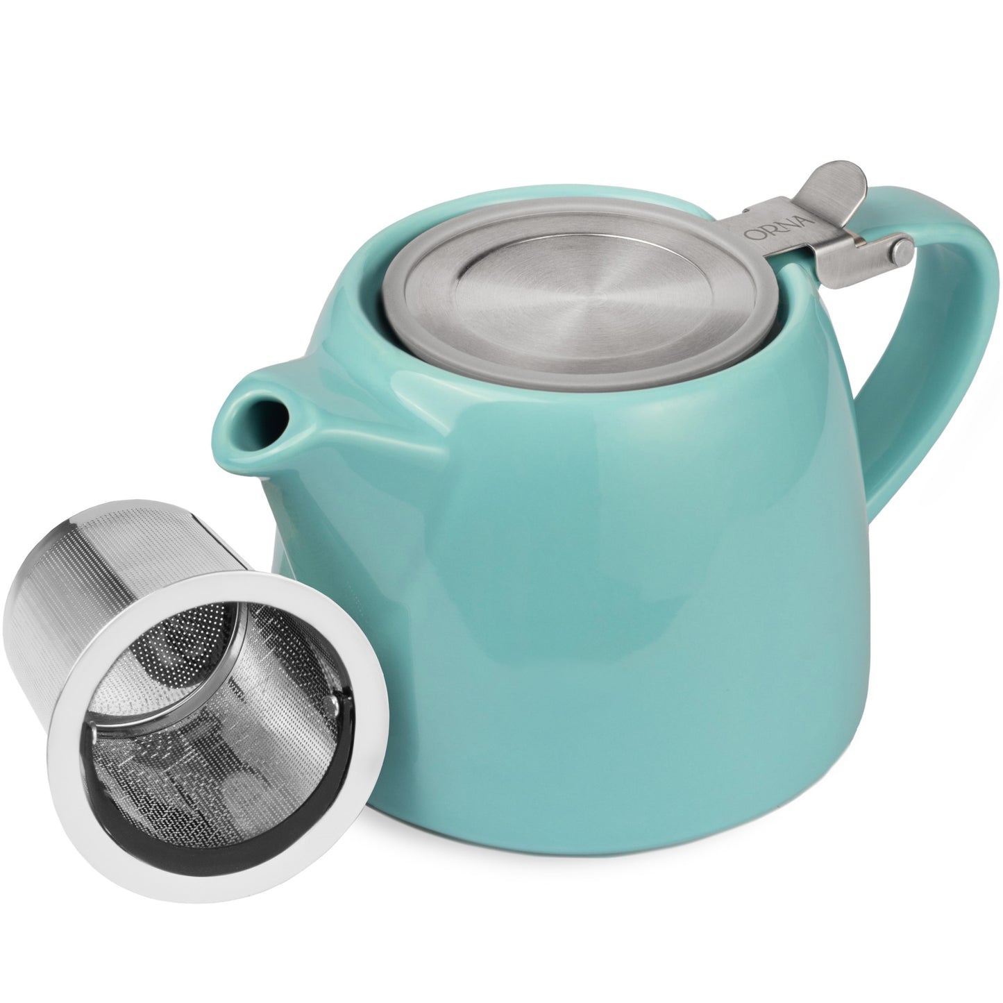
                  
                    ORNA Ceramic Teapot with Infuser, 550ml — Turquoise
                  
                